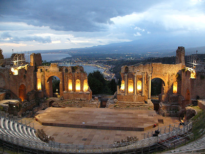 Enlightened Ancient theatre of Taormina